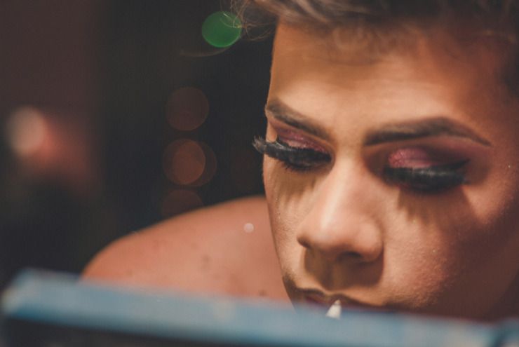 A photo of a drag artist.